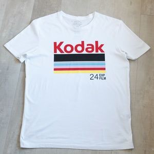 Vintage Kodak Logo Graphic Tee Shirt Mens Large Short Sleeves NWOT